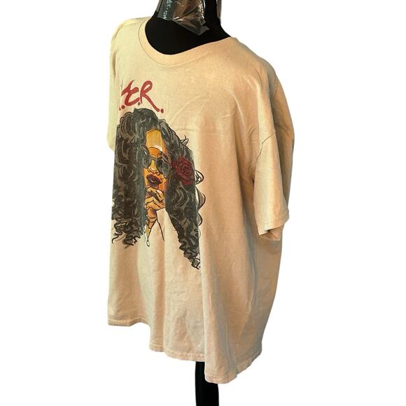 H.E.R. Short Sleeve T-Shirt Adult Size Large White/Beige (See Pics) R&B Tee - Picture 3 of 6